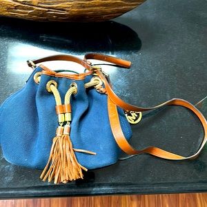 Navy blue Michael Kors purse